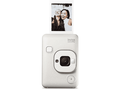 Cámara instantánea - Fujifilm Instax Mini LiPLay, 86 mm x 54 mm, Imágenes JPEG, 2560 × 1920 píxeles, Misty White