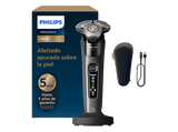 Afeitadora eléctrica - Philips i9000 X9002/10, SkinIQ IA, Levanta y Corta Triple Acción, Cabezal 360°, Uso Seco y Mojado, 50 min, Hydro SkinGlide
