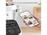 Robot de cocina - Moulinex Companion XL HF80DB, 1550 W, 3 l, 12 programas automáticos, Modo manual, Silencioso, 5 accesorios, Blanco