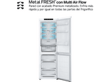 Frigorífico combi - LG GBV7180CSW, Total No Frost, 186 cm, 344 l, DoorCooling+™, FRESHConverter™, Blanco