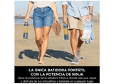 Batidora de vaso - Ninja BC151EUNV, 700 W, 532 ml, Inalámbrico, USB-C, Azul Denim