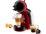 Cafetera de cápsulas - Krups Nescafé Dolce Gusto Mini Me KP123HAS, 1500 W, 15 Bar, 0.8 L, Calentamiento en 30 s, Selector cantidad bebida, Rojo