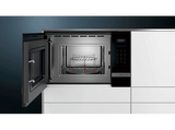 Microondas - Siemens BE525LMS0, integrable, Grill 1000 W, 20 L, Reloj electrónico programable