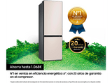 Frigorífico combi - Samsung BESPOKE SMART AI RB34C7B5D39/EF, No Frost, 185.3 cm, 344l, All Around Cooling, Metal Cooling, WiFi, Satin Beige