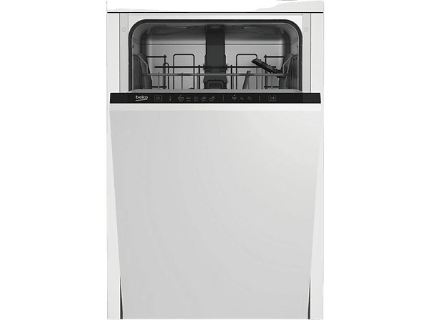 Lavavajillas integrable - Beko DIS35023, 10 servicios, 5 programas, 45 cm, Indicador LED, Blanco