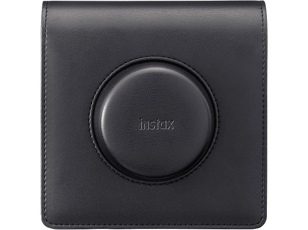 Funda cámara - Fujifilm Instax Wide Evo, Cuero sintético, Negro