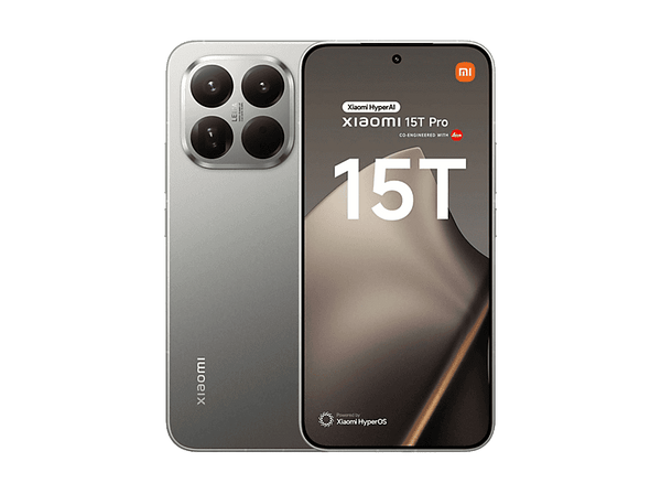 Móvil - Xiaomi 15T Pro, Gris, 256 GB, 12 GB RAM, 6.83 " AMOLED, MediaTek Dimensity 9400+, 5500 mAh