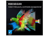 TV RGB Mini LED 75 - Hisense 75UR8S, UHD 4K, Hi-View AI Engine RGB, Modo Juego, Pantalla Antirreflejos, IMAX Enhanced, Dolby Vision IQ, Gris carbón