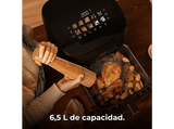 Freidora de aire - Cecotec Cecofry&Grill Smokin’ 6500, 2200W, 6.5L, Doble grill, 10 Menús, Ahumador integrado, Pizza maker, Negro