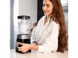 Batidora de vaso - Cecotec Power Black Titanium 1300MAX B, 1300 W, 1.5 l, Pica Hielo, 2 Velocidades, Negro