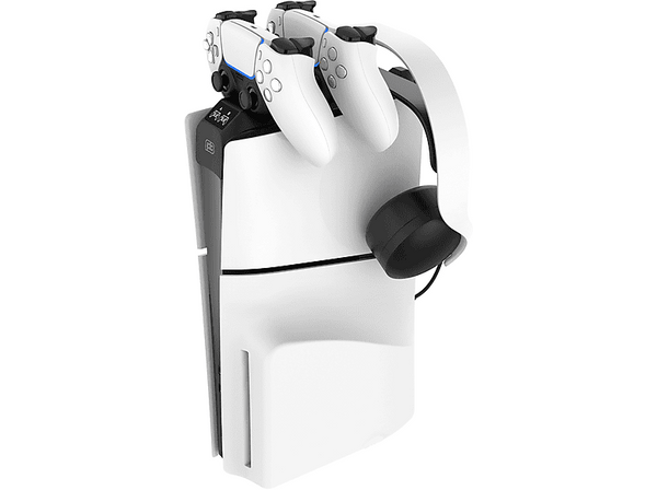Base de carga - Ardistel BLACKFIRE® Top Dual Charging Dock & Stand, Para 2 Mandos de PS5 DualSense, Blanco