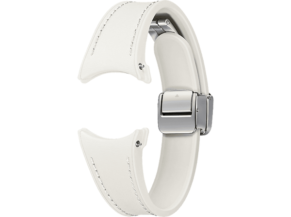 Correa - Samsung  ET-SHR93SUEGEU, Para Galaxy Watch6,  S/M, 20 mm, Con Hebilla en D, Cuero ecológico, Crema