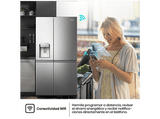 Frigorífico americano - Hisense RS818N4TIE1, No Frost, 179 cm, 636 l, WI-FI, Dispensador Agua & Hielo, Inox