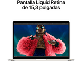Apple MacBook Air (2024), 15,3, Chip M3, GPU de 10 núcleos, 8 GB RAM, 512GB de SSD, Teclado Magic Keyboard Touch ID, macOS, Blanco estrella