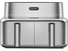 Freidora de aire - Cosori Iconic Dual, 8.6 l, 2700 V, 30 °C - 230 °C, Dual-Zone, Plata