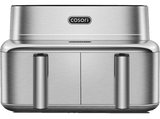 Freidora de aire - Cosori Iconic Dual, 8.6 l, 2700 V, 30 °C - 230 °C, Dual-Zone, Plata