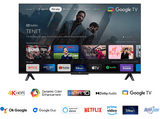 TV LED 43 - TCL 43P635, LCD, 4K HDR TV, Google TV, Control por voz, Wifi, Dolby Audio, HDR10, Negro