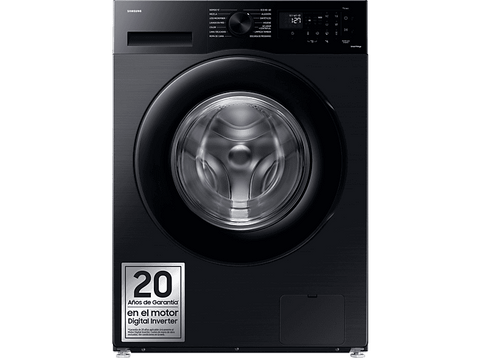 Lavadora carga frontal - Samsung WW90CGC04DABEC, 9kg, 1400 rpm, EcoBubble™, Función WiFi con SmartThings, Negro