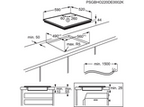 Placa inducción - AEG TR64IT00FB, 4 zonas Flex de 22 cm, Función Puente, Mandos independientes, 59 cm, Negro