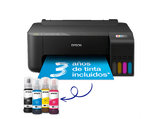 Impresora - Epson EcoTank ET-1810, Con depósito recargable, Hasta 3 años de tinta incluida, Conexión Wi-Fi, 5 años garantía, Negro