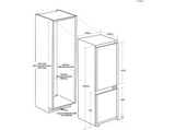 Frigorífico combi integrable - Haier HBW7519C, TNF Duo Cooling, 193.5 cm, 300 l, Sin Panelar