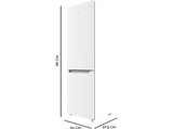 Frigorífico combi - Cecotec Bolero CoolMarket Combi 250 White D, Total No Frost, 181 cm, 250 l,  Inverter Plus, Multi Air Flow, White