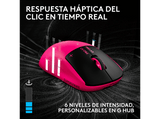 Ratón gaming - Logitech G Pro X3 Superstrike, Inalámbrico, 48.000ppp, Sensor Hero 2, Lightspeed-BT, Sistema respuesta háptica, 135hrs, PC-Mac, Rosa