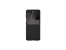 Funda móvil -  Samsung, Para Samsung Galaxy Z Flip7, Cuero Vegano, Negro