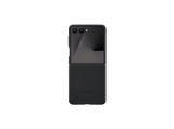 Funda móvil -  Samsung, Para Samsung Galaxy Z Flip7, Cuero Vegano, Negro