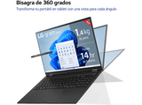 Convertible 2 en 1 - LG 16T90R-G.AA75B, 16 WQXGA, Intel® Evo™  Core™ i7-1360P, 16GB RAM, 512GB, Windows 11 Home, Negro