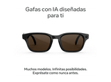 Gafas IA - Meta Adventurer Grandes, Lentes en marrón, Cámara 12 MP, Traducción en tiempo real, Resolución 3K HD, +8h Batería, Classic Black