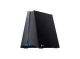 Router - TP-Link Archer GXE75, 2402 Mbps, MU-MIMO, Tri-Band WiFi 6E, 4 Antenas, Iluminación LED RGB, Negro