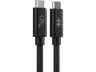 Cable adaptador - Hyper Drive Next, Universal, USB-C A USB-C, USB4 Gen 3x2, 240W, Negro