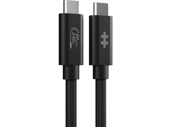 Cable adaptador - Hyper Drive Next, Universal, USB-C A USB-C, USB4 Gen 3x2, 240W, Negro