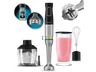Batidora de mano - Cecotec Katana 15 Chop B, 1500 W, 21 velocidades, Turbo, Incluye picadora de 600ml, Vaso de 800ml, Brazo XL, Black