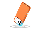 Funda móvil - CellularLine Cube Mag, Apple, iPhone 17 Pro Max, Naranja