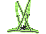 Chaleco reflectante - SK8 HECHARE1, Bandas Reflectantes, Correas Ajustables, Verde Neón