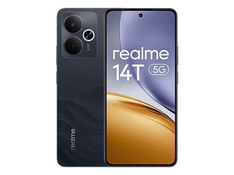 Móvil - realme 14T 5G, Black, 256 GB, 8 GB, 6.67