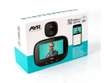 Mirilla inteligente - AYR 762, 720p, WiFi, Pantalla LCD, Detección movimiento, Negro