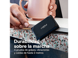 Disco duro SSD externo - Crucial X9, 4 TB, USB-C, Portátil, Negro