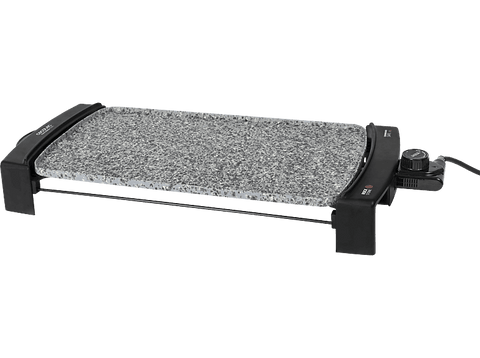 Plancha de asar - Cecotec Rock&Water 2500, Revestimiento tricapa cerámico,RockStone, Antiadherente. Ecológico