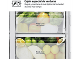 Frigorífico americano - LG GSM32HSBEH, No Frost, 178.7 cm, 562 L, Multi Air Flow, Space Plus, Inox antihuellas