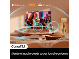Barra de sonido - Hisense HS3100, Subwoofer Inalámbrico 6.5, Dolby Audio & DTS Virtual:X, 480 W, Negro