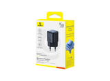 Cargador de pared - Baseus PicoGo GaN, Carga rápida, Tipo C, 45W, Universal, Negro Cosmico