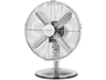 Ventilador de sobremesa - Cecotec EnergySilence 620 RetroDesk, 40 W, 4 aspas, 3 velocidades, Oscilación, Plata