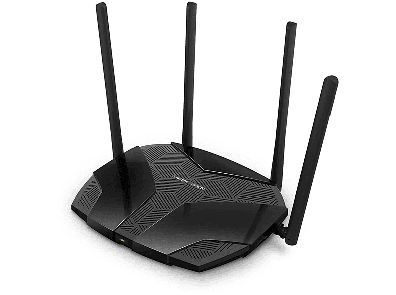 Router WiFi - Mercusys MR80X AX3000, Wi-Fi 6, Doble Banda, 3 Gbit/s, WPA3, MU-MIMO y OFDMA, Negro