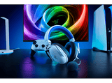 Auriculares gaming - Razer BlackShark V3 X HyperSpeed, 70 h de autonomía con conexion 2.4GHz en PC, Para PlayStation, Blanco y azul