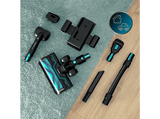 Aspirador escoba - Cecotec RX50 Pet Flex, 750 W, 60 min Autonomía, Cepillo HairLess XL, 160 m², Negro/Azul