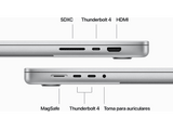 Apple MacBook Pro (2023) MRW43Y/A, 16,2, Chip M3 Pro, CPU de 12 núcleos, GPU de 18 núcleos, 18 GB RAM, 2TB de SSD, macOS, Plata