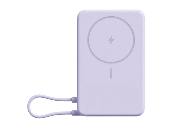 Powerbank - Xiaomi Magnetic Powerbank, 10000 mAh, 1x USB-C, Carga Inalámbrica, Morado